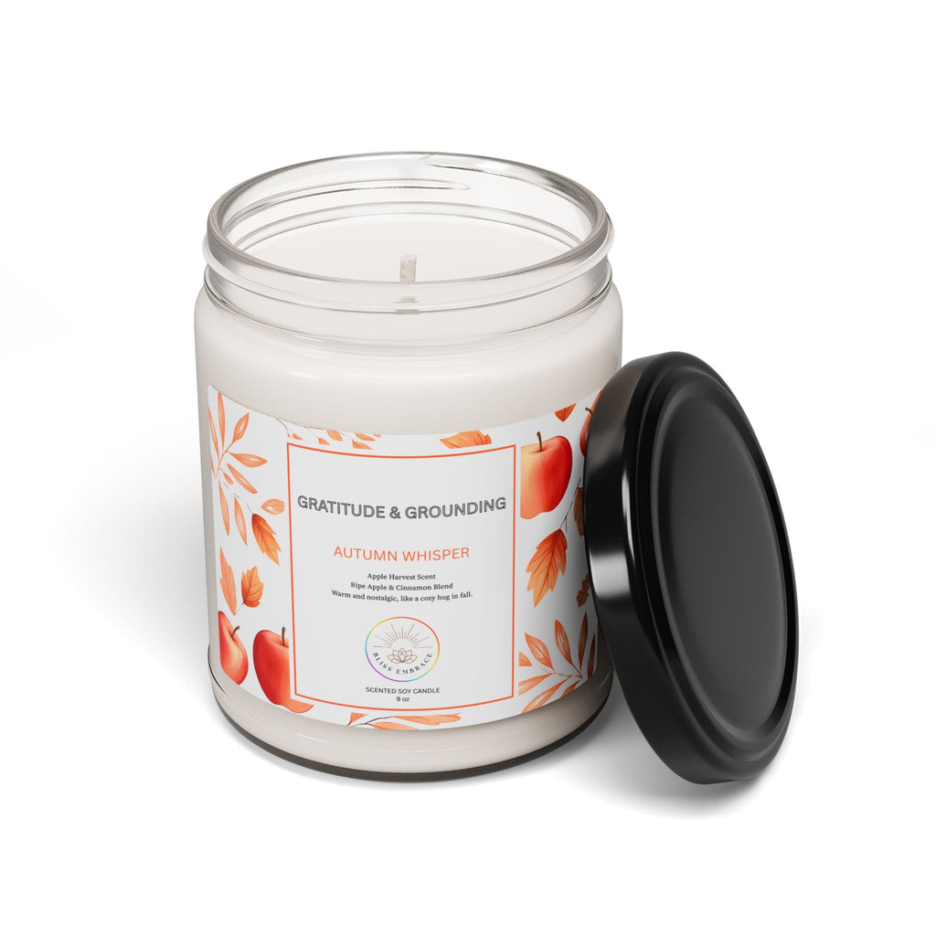 Autumn Whisper Scented Soy Candle 9oz – Gratitude & Grounding