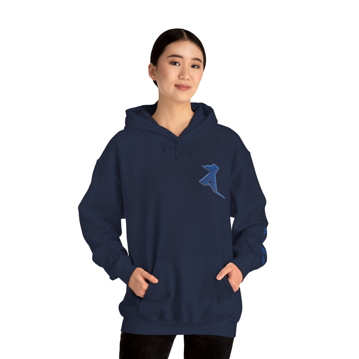 Gekko Bosatsu (Candraprabha) Sacred Amulet Heavy Blend Hooded Sweatshirt