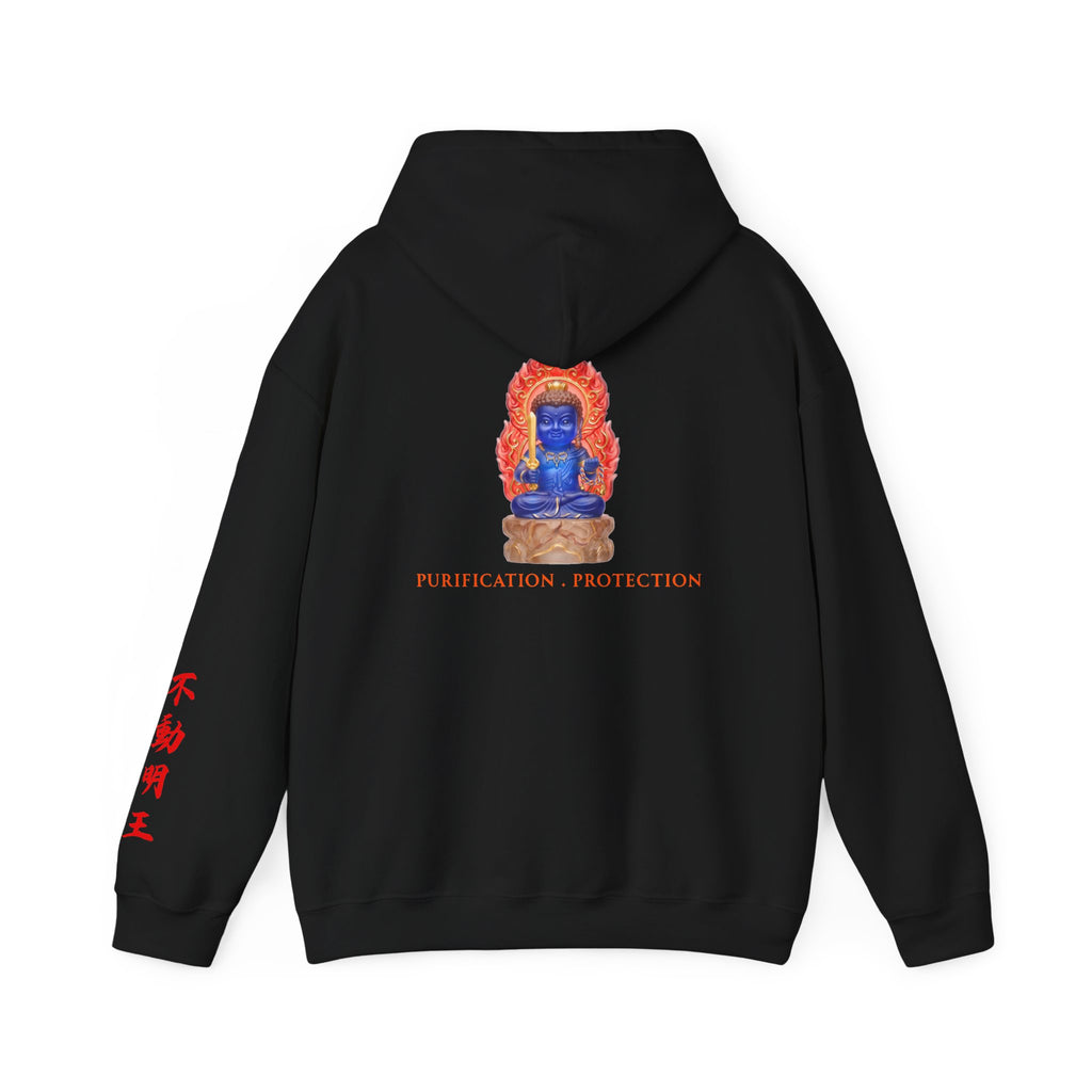 Fudo Myoo (Acalanatha) Sacred Amulet Heavy Blend Hooded Sweatshirt