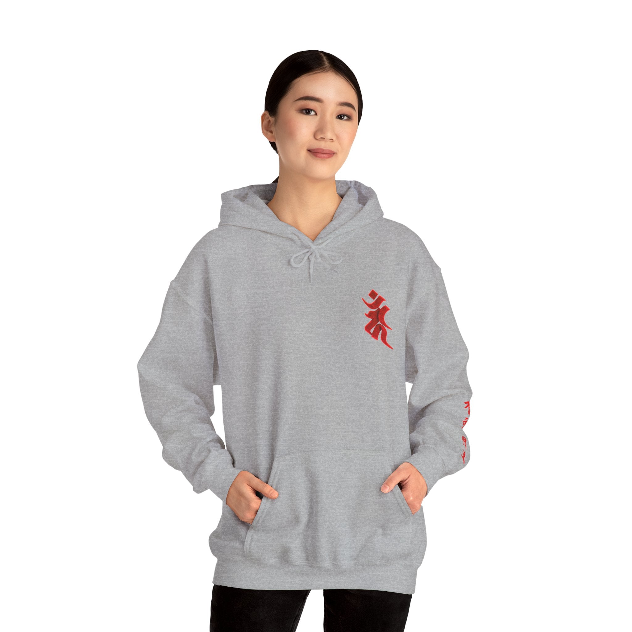 Fudo Myoo (Acalanatha) Sacred Amulet Heavy Blend Hooded Sweatshirt