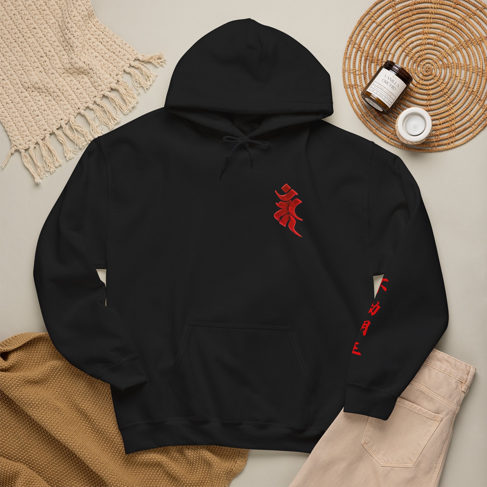 Fudo Myoo (Acalanatha) Mystic Amulet Heavy Blend Hooded Sweatshirt