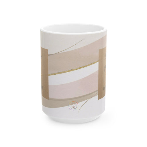 "Embrace Your Bliss" Beige Ceramic Mug