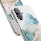 Inspirational Clear Phone Case – Let Peace Rise from Within
