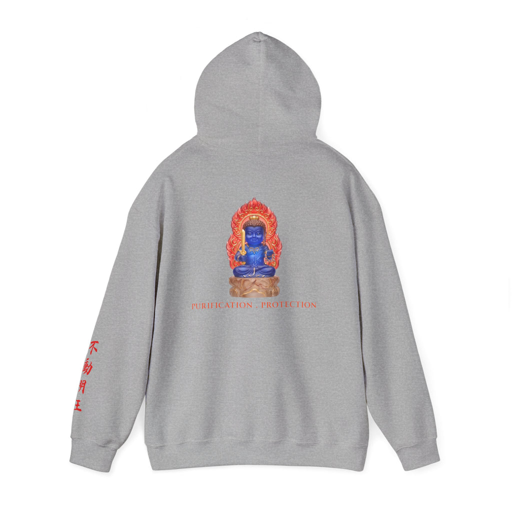 Fudo Myoo (Acalanatha) Mystic Amulet Heavy Blend Hooded Sweatshirt