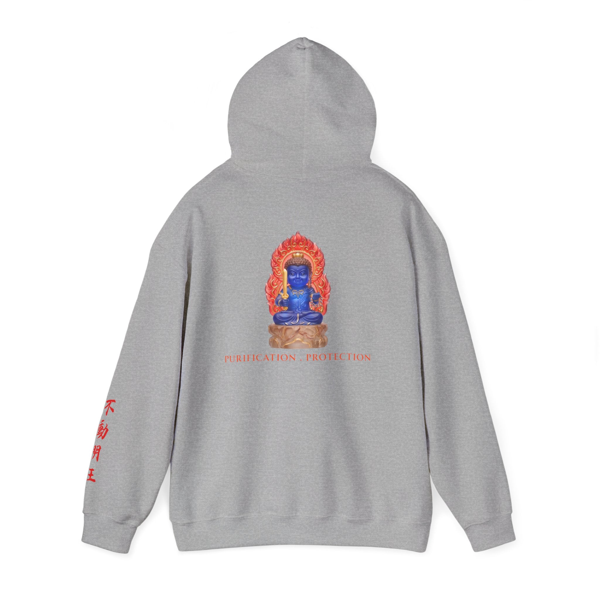 Fudo Myoo (Acalanatha) Mystic Amulet Heavy Blend Hooded Sweatshirt