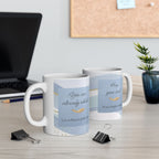 "Hug You Soul" Sky Blue Ceramic Mug