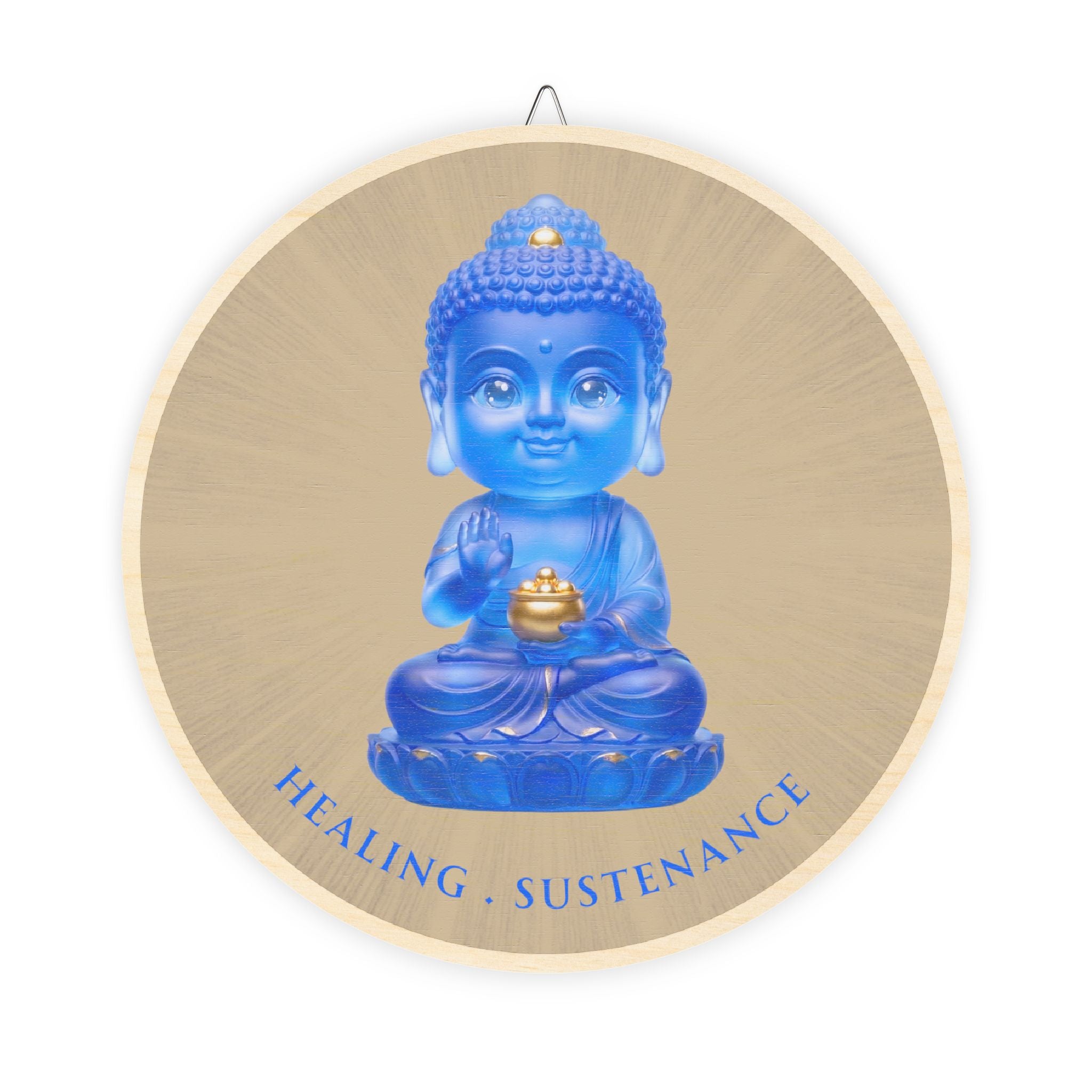 Yakushi Nyorai (Medicine Buddha) Mystic Amulet Wood Sign