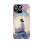 Inspirational Clear Phone Case – Breathe into Your Stillness