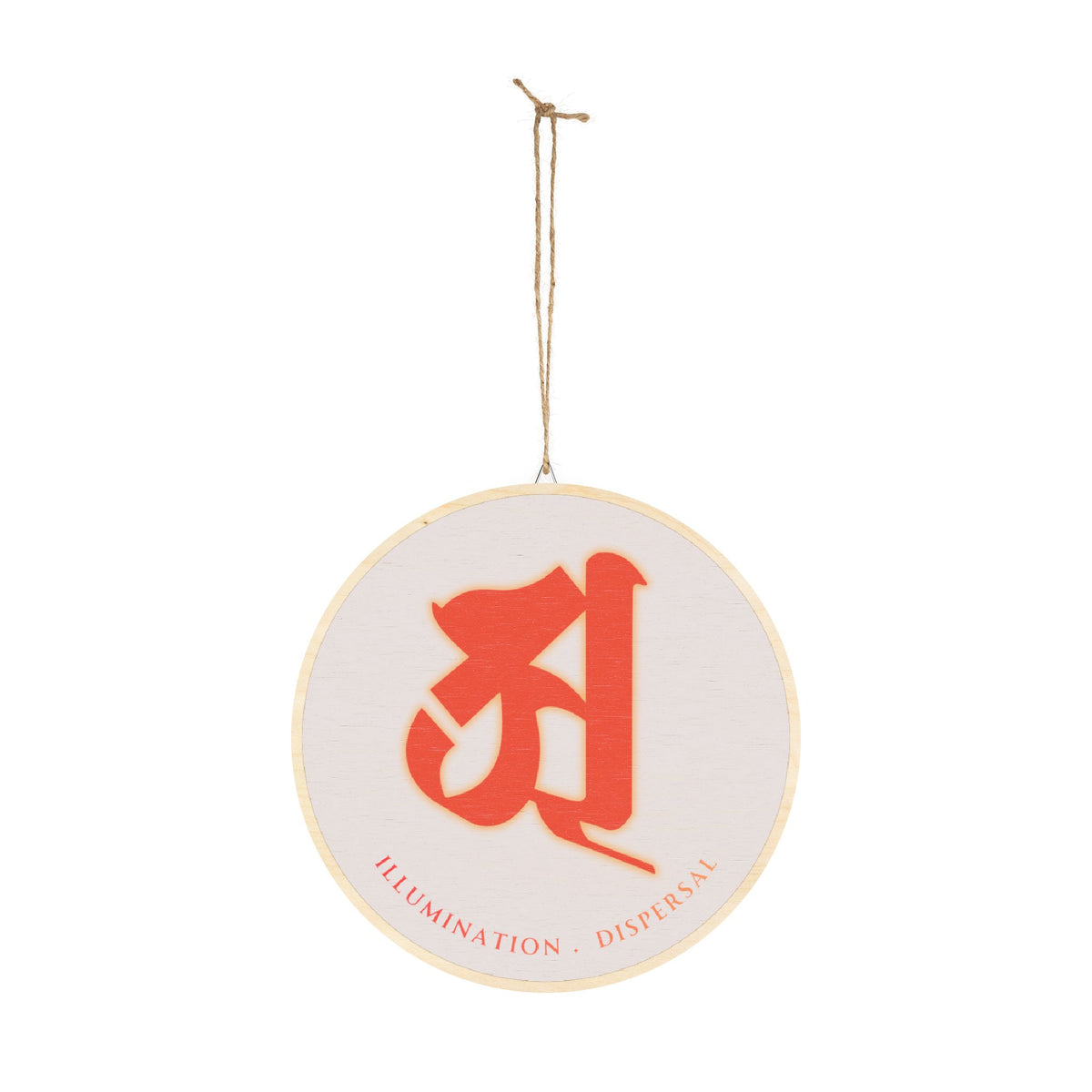 Nikko Bosatsu (Suryaprabha) Bonji Amulet Wood Sign