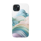 Inspirational Clear Phone Case – Let Peace Rise from Within
