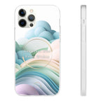 Inspirational Clear Phone Case – Let Peace Rise from Within