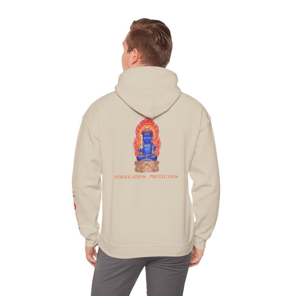 Fudo Myoo (Acalanatha) Sacred Amulet Heavy Blend Hooded Sweatshirt