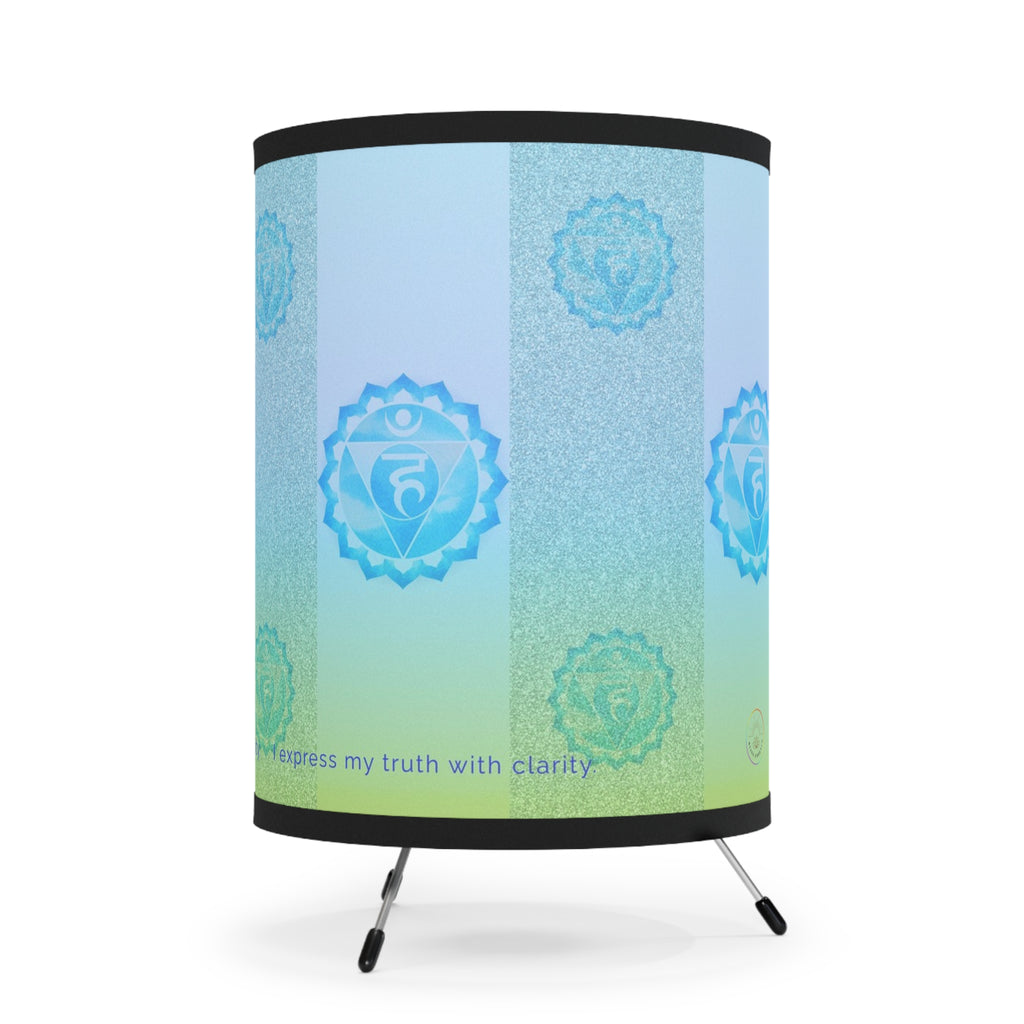 Throat Chakra Tripod Lamp – Clear Expression