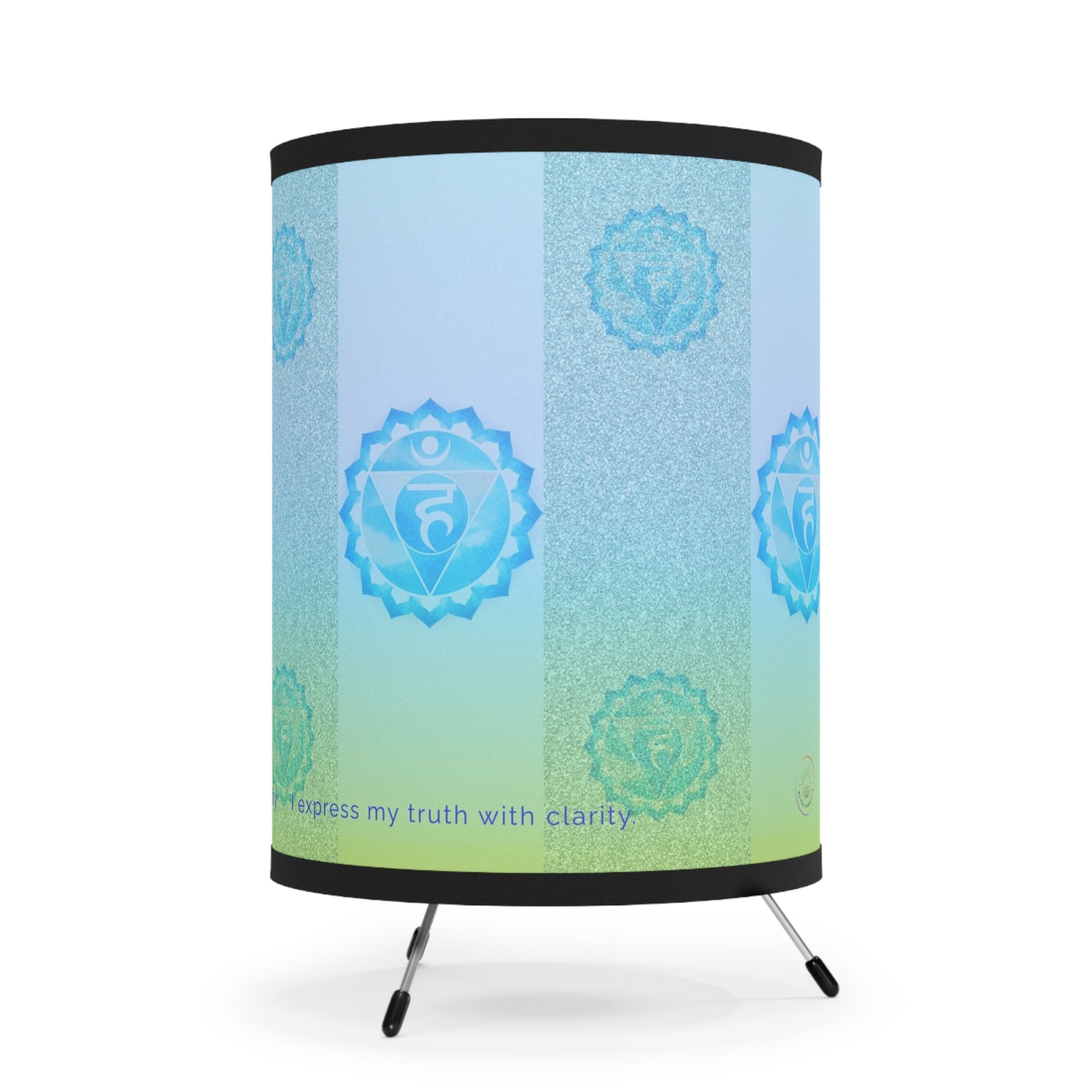 Throat Chakra Tripod Lamp – Clear Expression