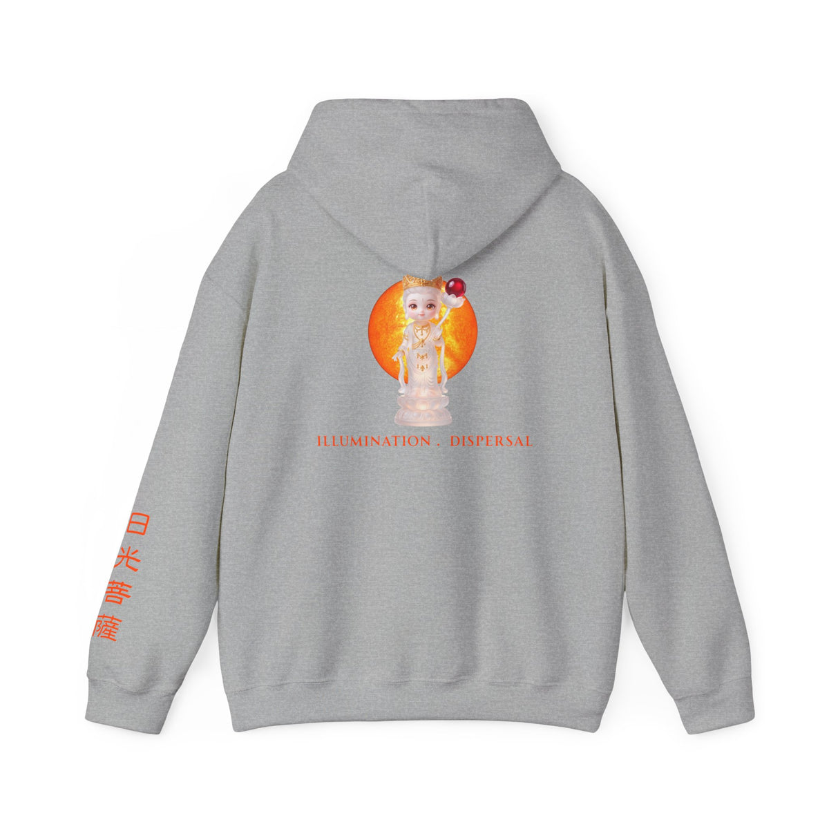 Nikko Bosatsu (Suryaprabha) Sacred Amulet Heavy Blend Hooded Sweatshirt