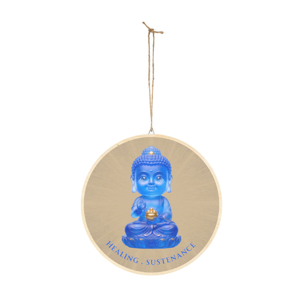 Yakushi Nyorai (Medicine Buddha) Mystic Amulet Wood Sign