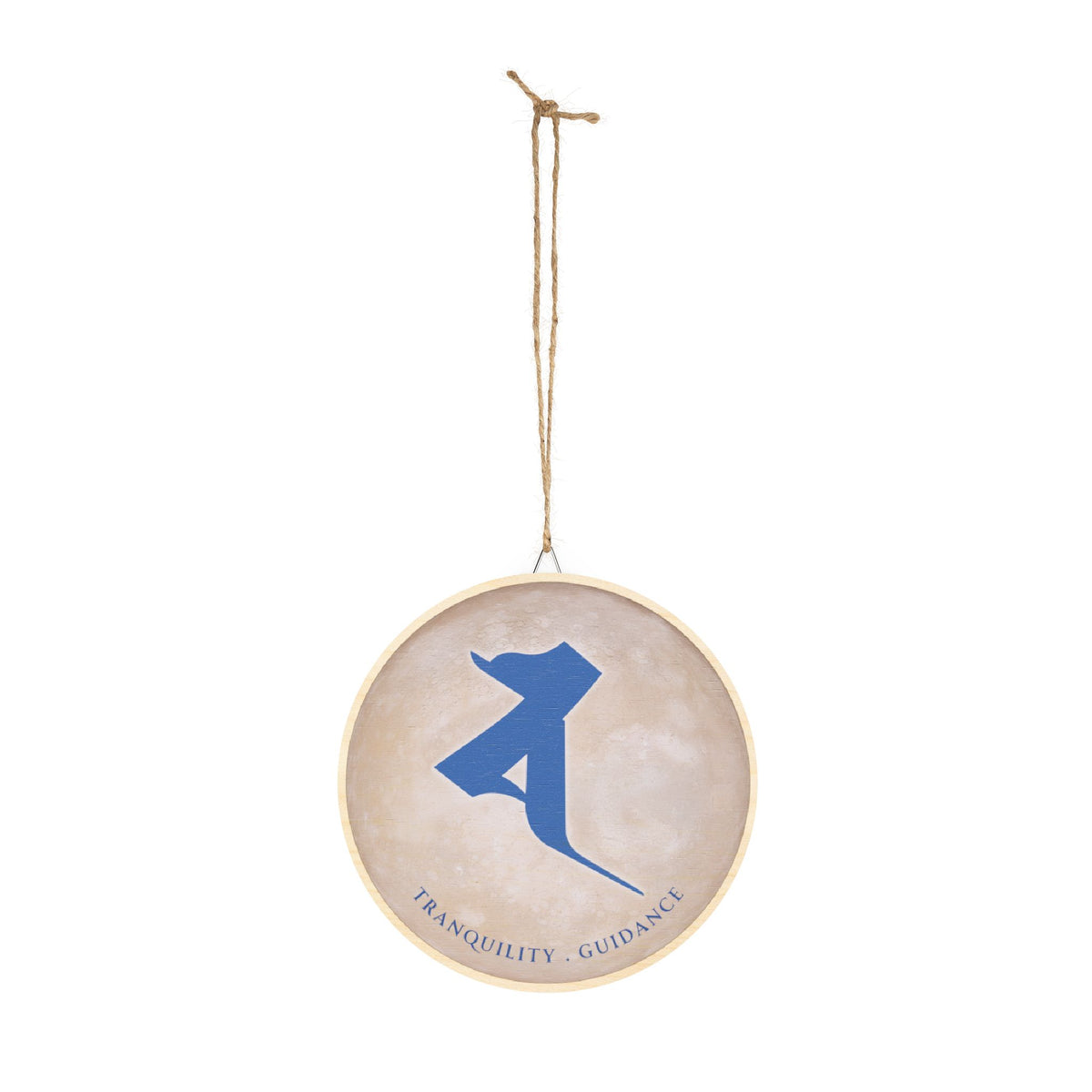 Gekko Bosatsu (Candraprabha) Bonji Amulet Wood Sign