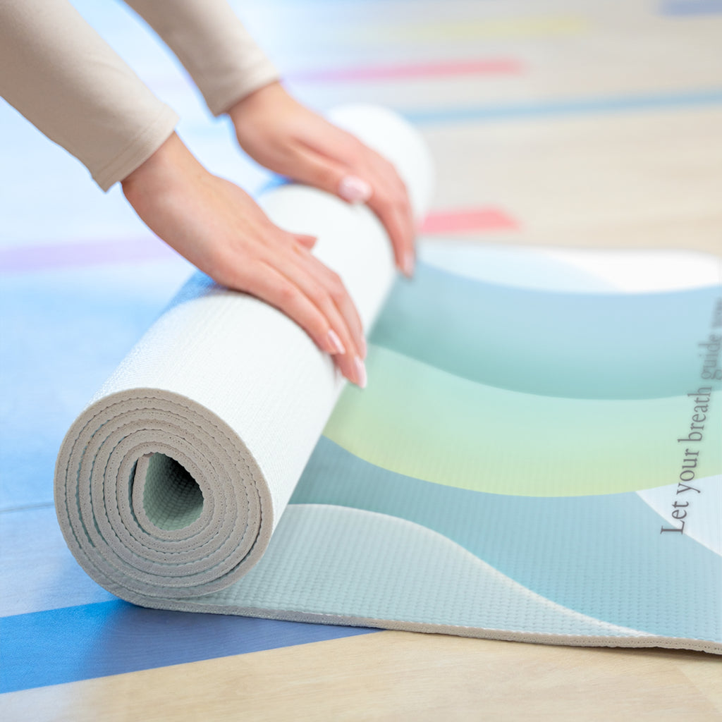 "Peace Begins Inside" Foam Yoga Mat