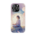 Inspirational Clear Phone Case – Breathe into Your Stillness