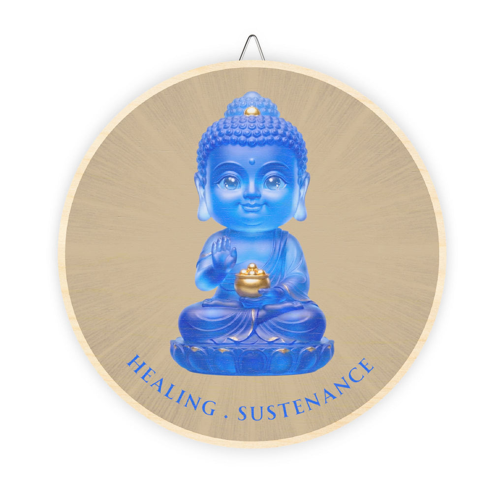 Yakushi Nyorai (Medicine Buddha) Mystic Amulet Wood Sign
