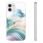Inspirational Clear Phone Case – Let Peace Rise from Within