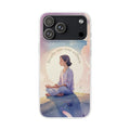 Inspirational Clear Phone Case – Breathe into Your Stillness
