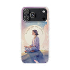 Inspirational Clear Phone Case – Breathe into Your Stillness