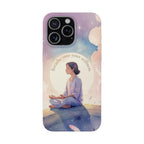 Inspirational Clear Phone Case – Breathe into Your Stillness