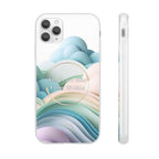 Inspirational Clear Phone Case – Let Peace Rise from Within