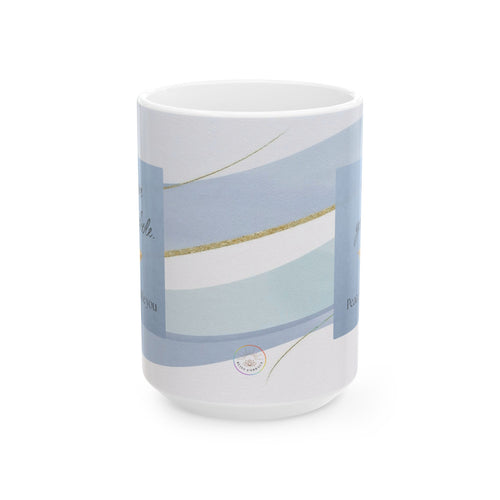 "Hug You Soul" Sky Blue Ceramic Mug