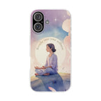 Inspirational Clear Phone Case – Breathe into Your Stillness
