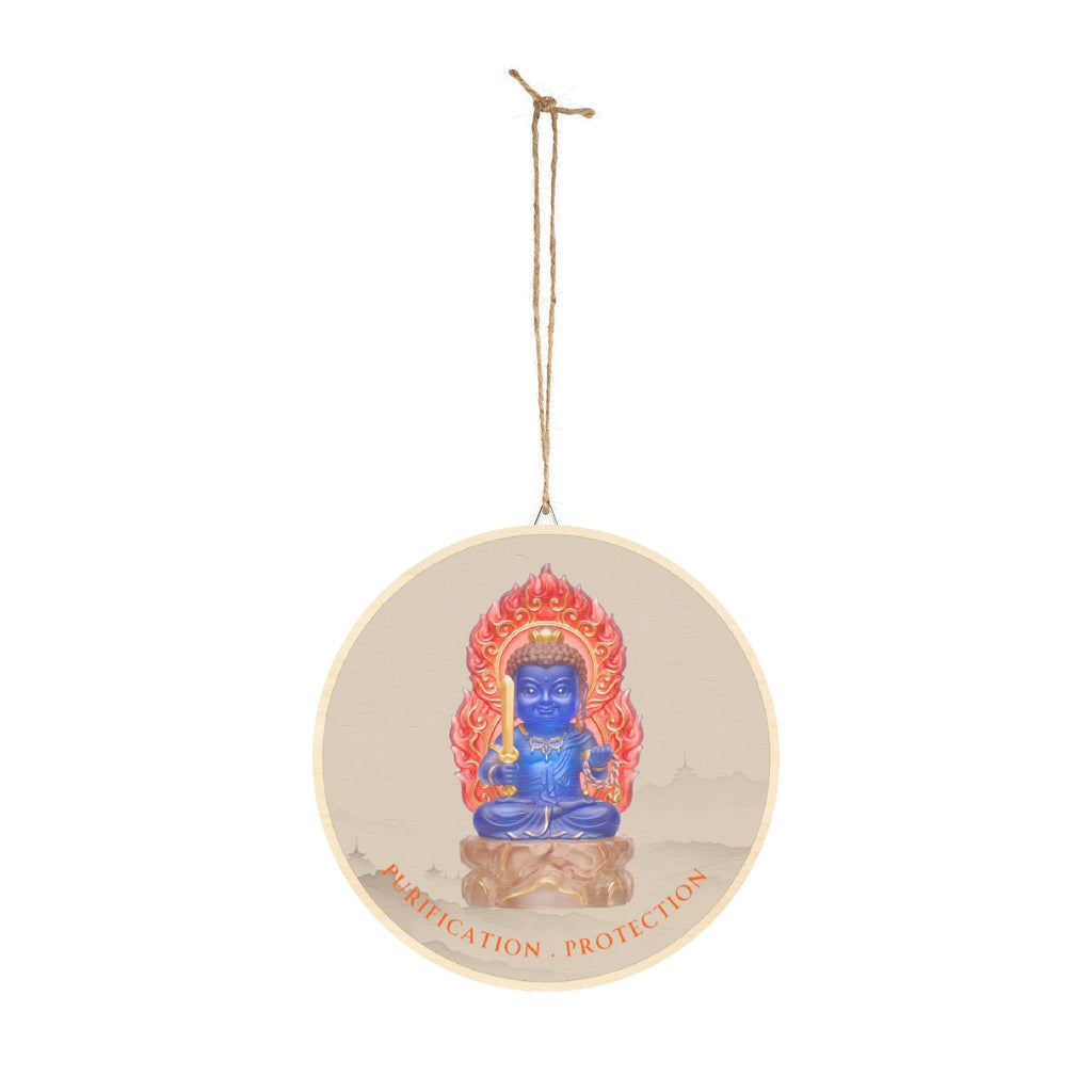 Fudo Myoo (Acalanatha) Mystic Amulet Wood Sign