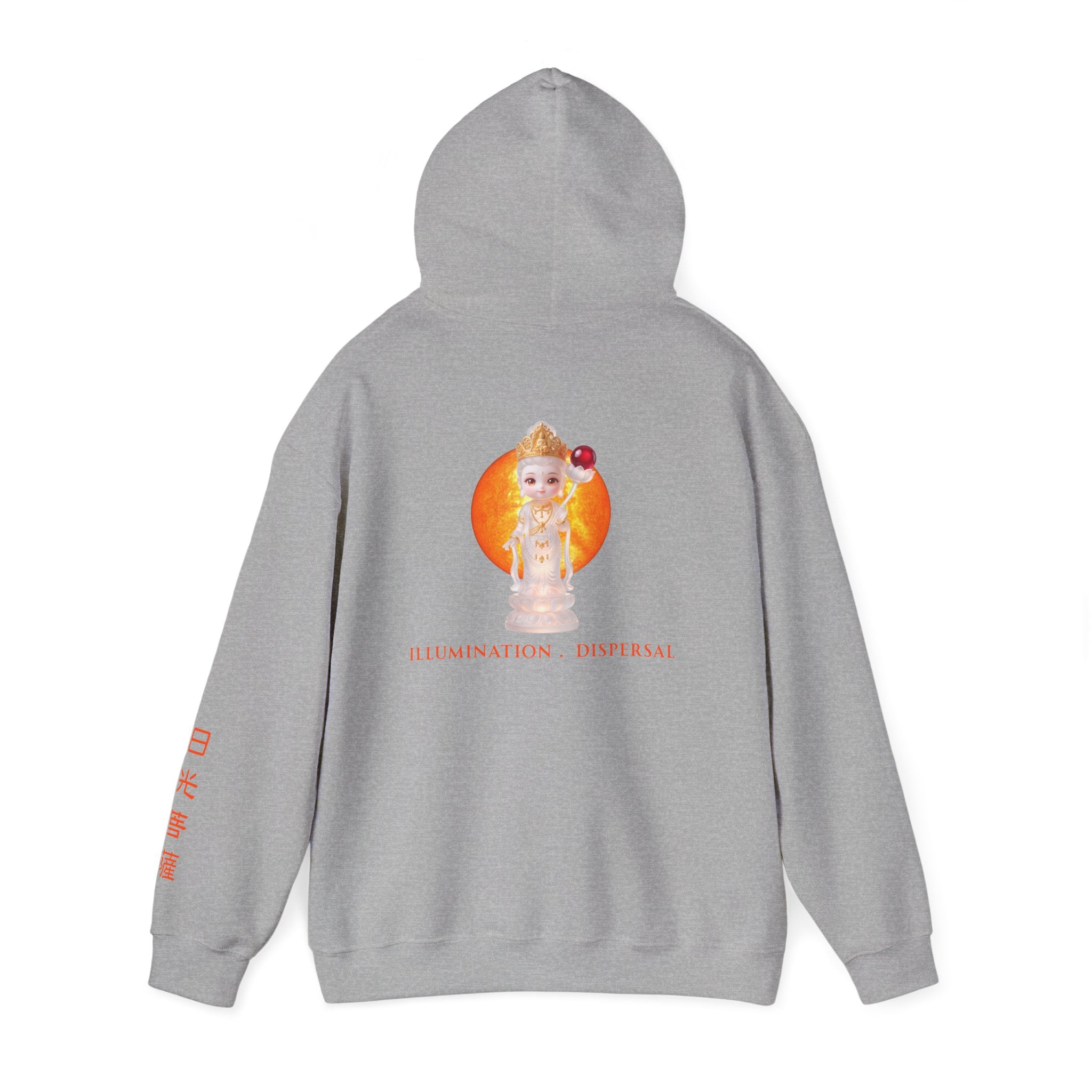 Nikko Bosatsu (Suryaprabha) Sacred Amulet Heavy Blend Hooded Sweatshirt