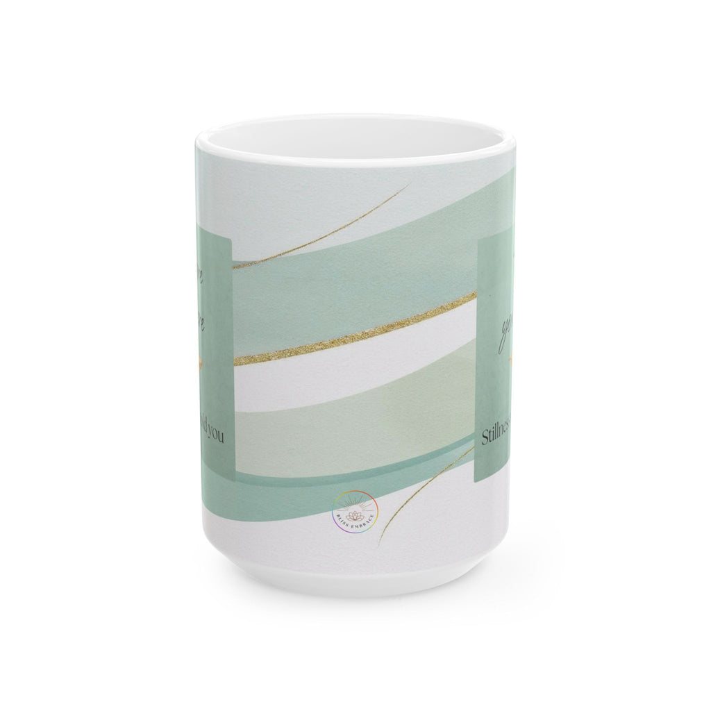 "Feel Your Peace" Mint Ceramic Mug
