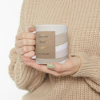 "Embrace Your Bliss" Beige Ceramic Mug