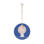 Gekko Bosatsu (Candraprabha) Mystic Amulet Wood Sign
