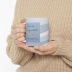 "Hug You Soul" Sky Blue Ceramic Mug