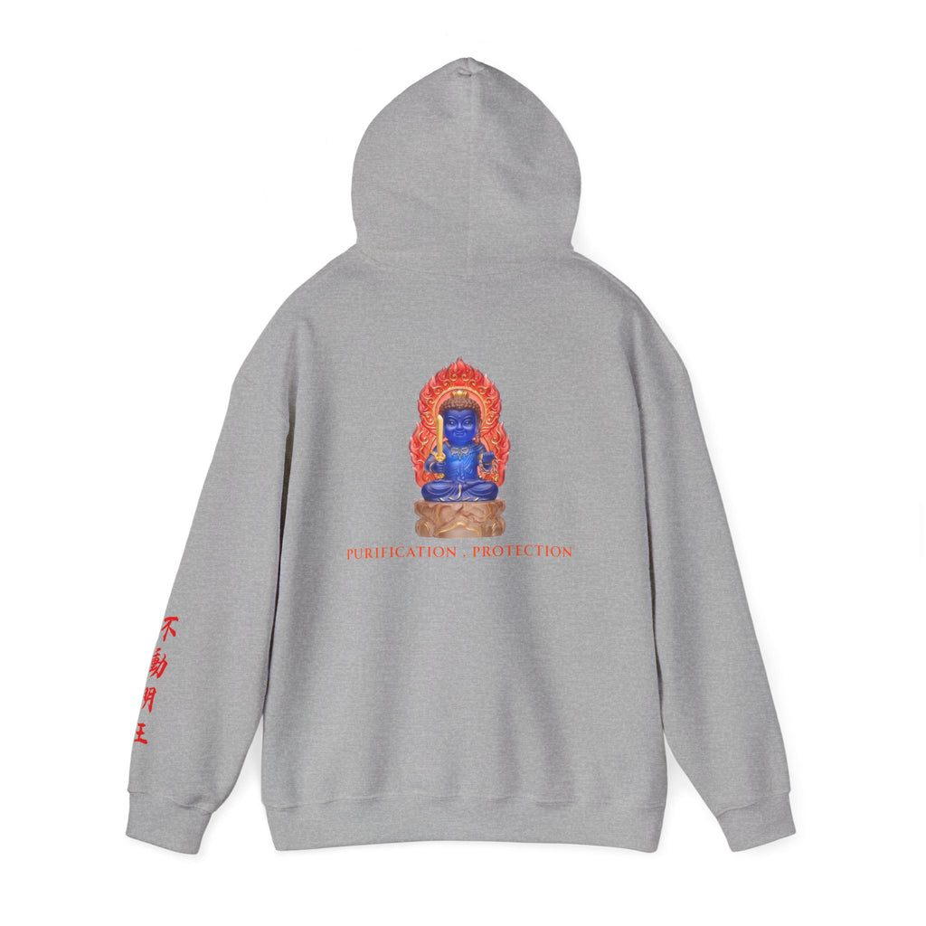 Fudo Myoo (Acalanatha) Sacred Amulet Heavy Blend Hooded Sweatshirt