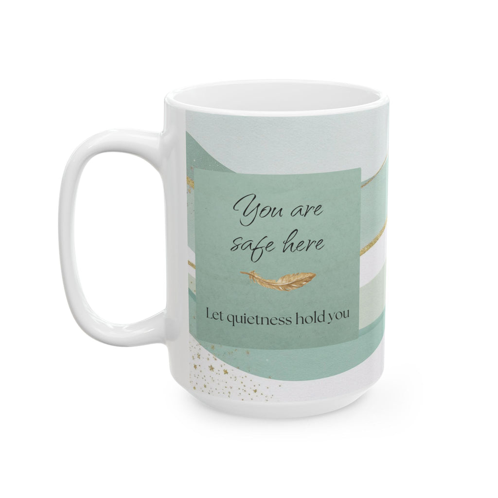 "Feel Your Peace" Mint Ceramic Mug