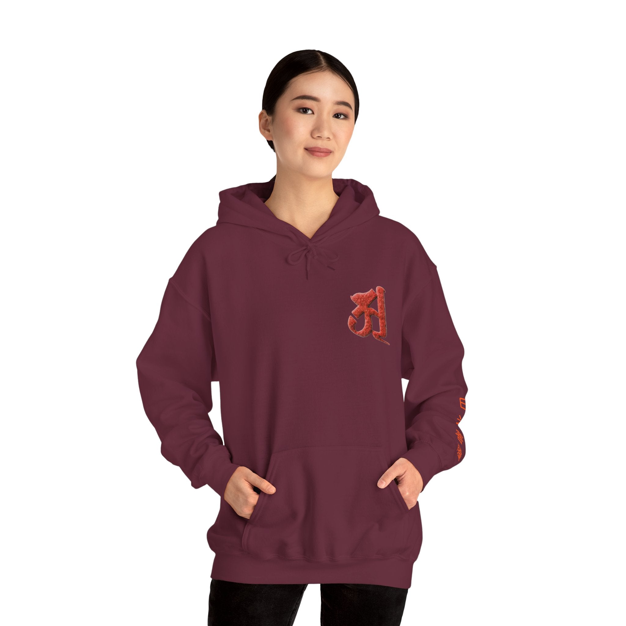 Nikko Bosatsu (Suryaprabha) Sacred Amulet Heavy Blend Hooded Sweatshirt
