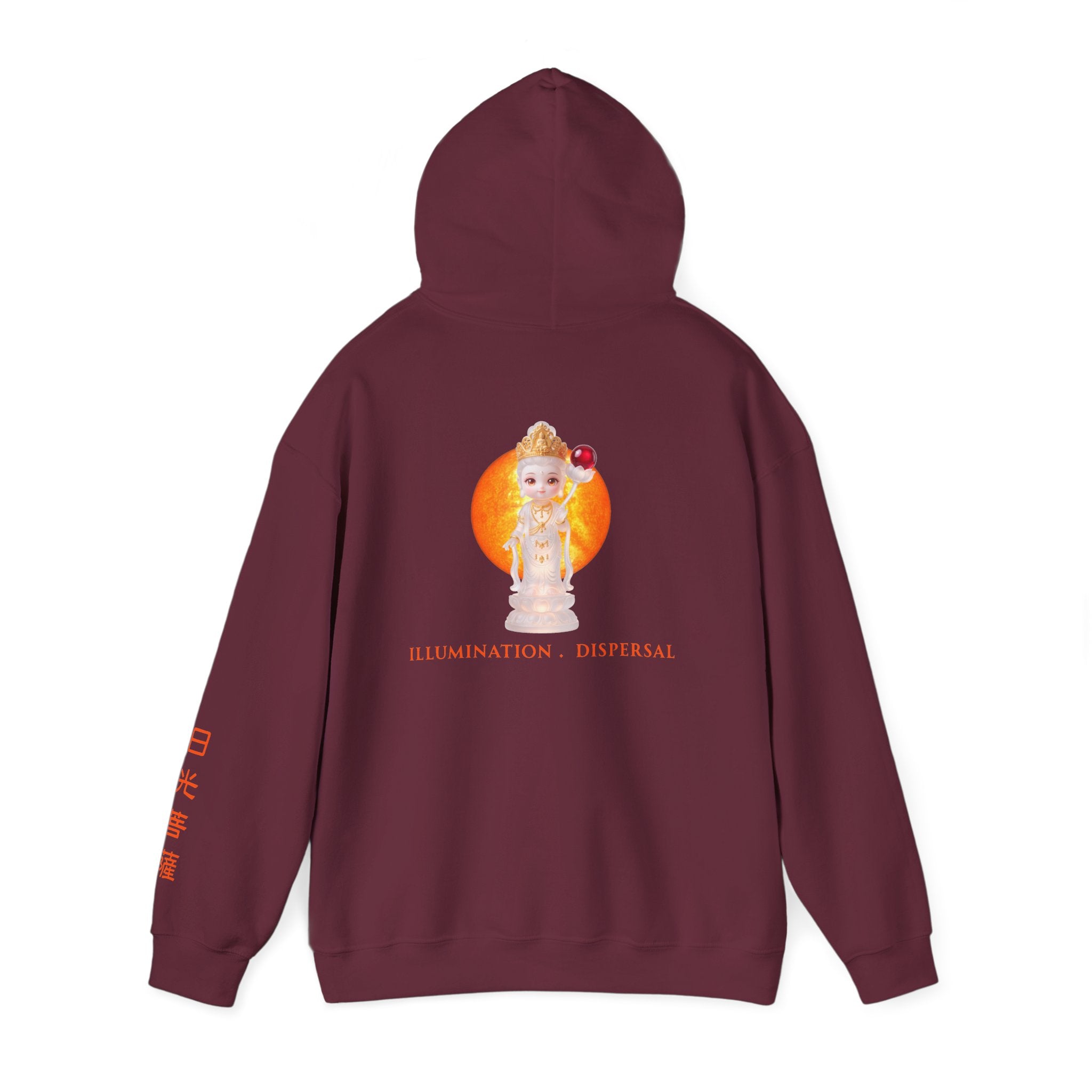 Nikko Bosatsu (Suryaprabha) Sacred Amulet Heavy Blend Hooded Sweatshirt