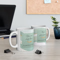 "Feel Your Peace" Mint Ceramic Mug