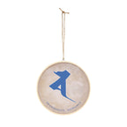 Gekko Bosatsu (Candraprabha) Bonji Amulet Wood Sign
