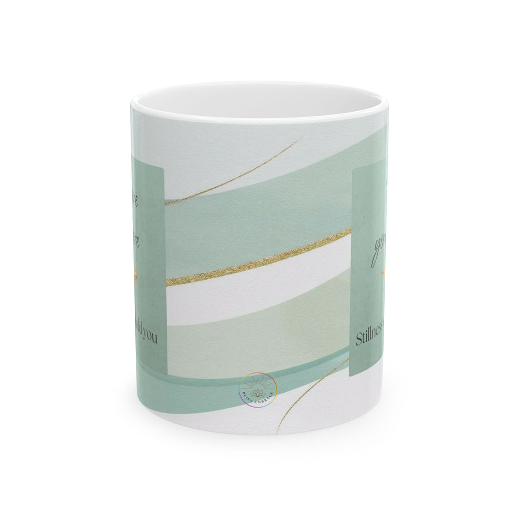 "Feel Your Peace" Mint Ceramic Mug