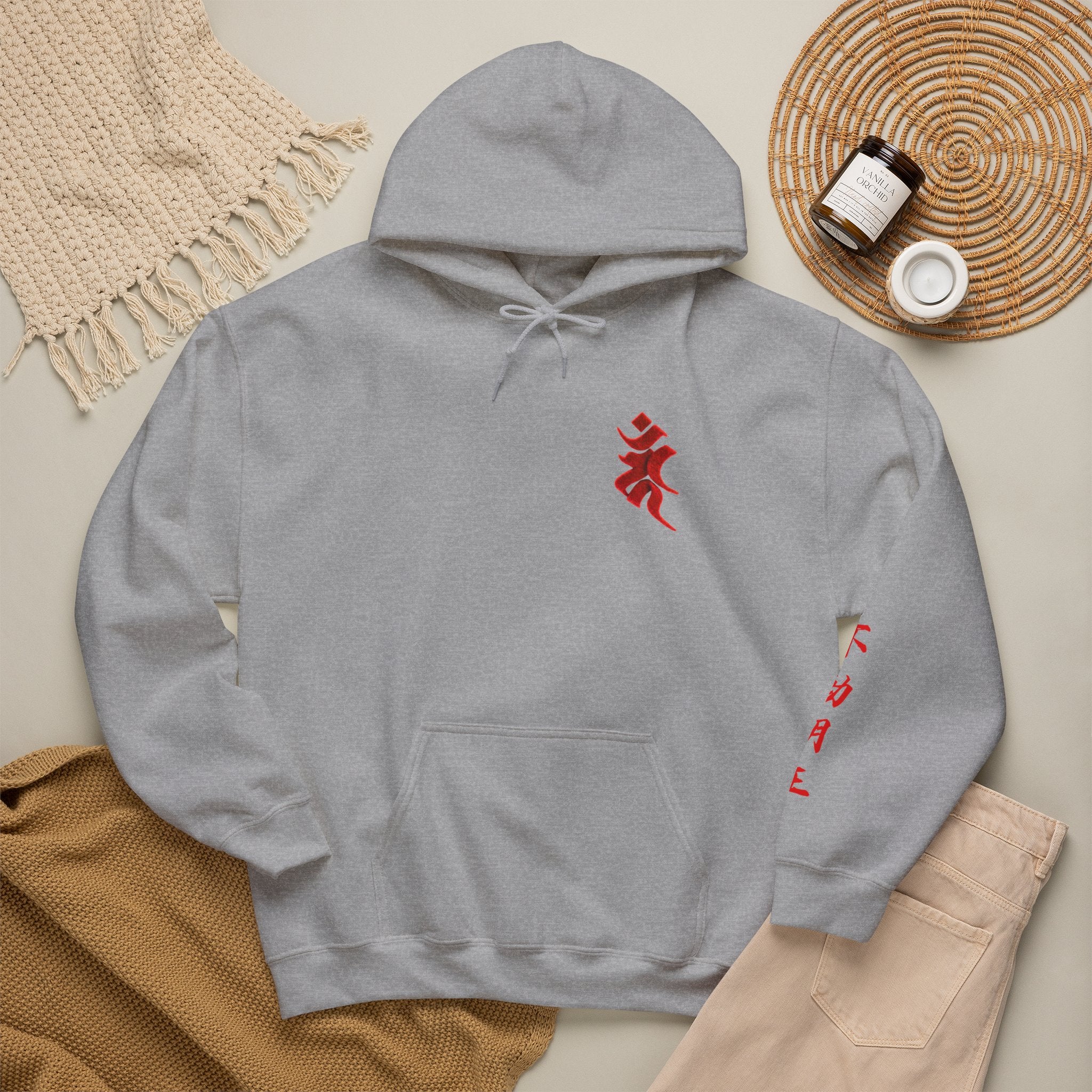 Fudo Myoo (Acalanatha) Mystic Amulet Heavy Blend Hooded Sweatshirt