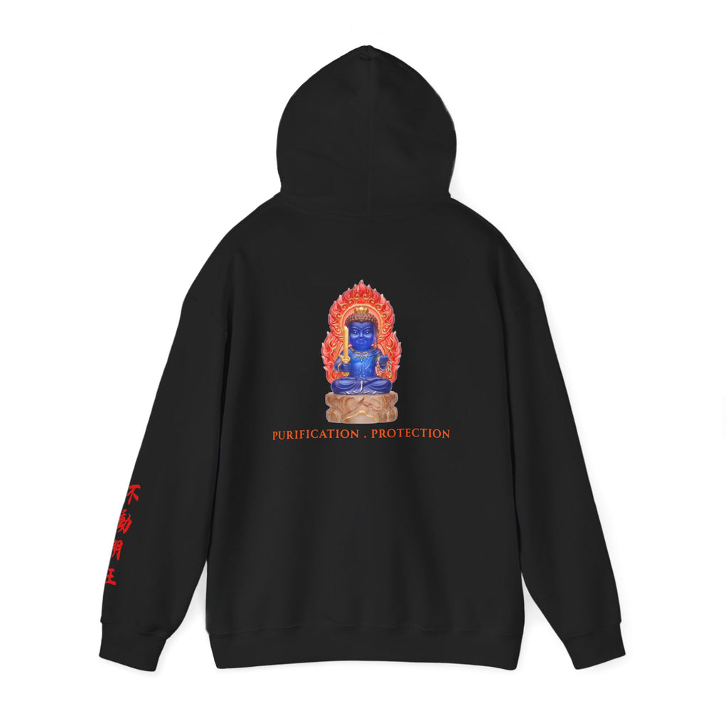 Fudo Myoo (Acalanatha) Sacred Amulet Heavy Blend Hooded Sweatshirt