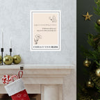 "Embrace Your Bliss" – Beige Motivational Poster