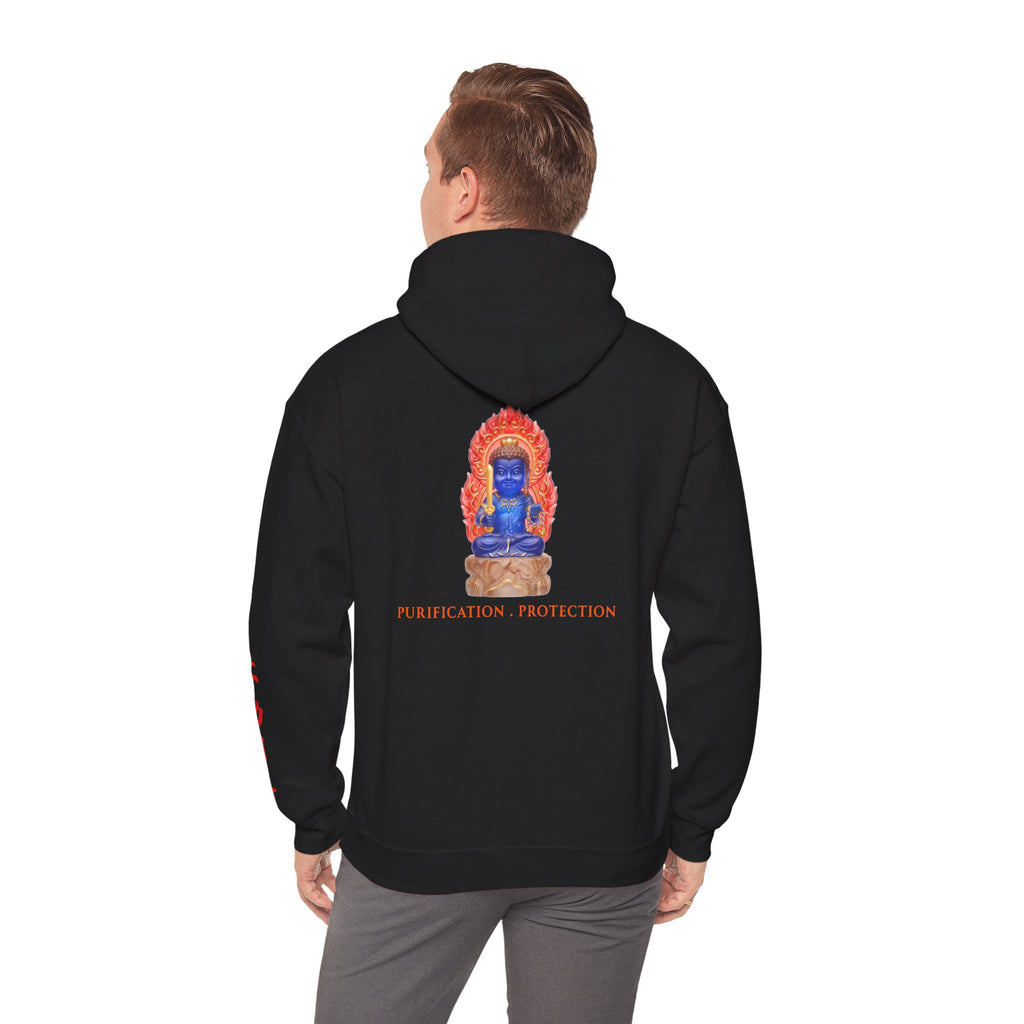 Fudo Myoo (Acalanatha) Sacred Amulet Heavy Blend Hooded Sweatshirt