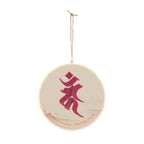 Fudo Myoo (Acalanatha) Bonji Mystic Amulet Wood Sign