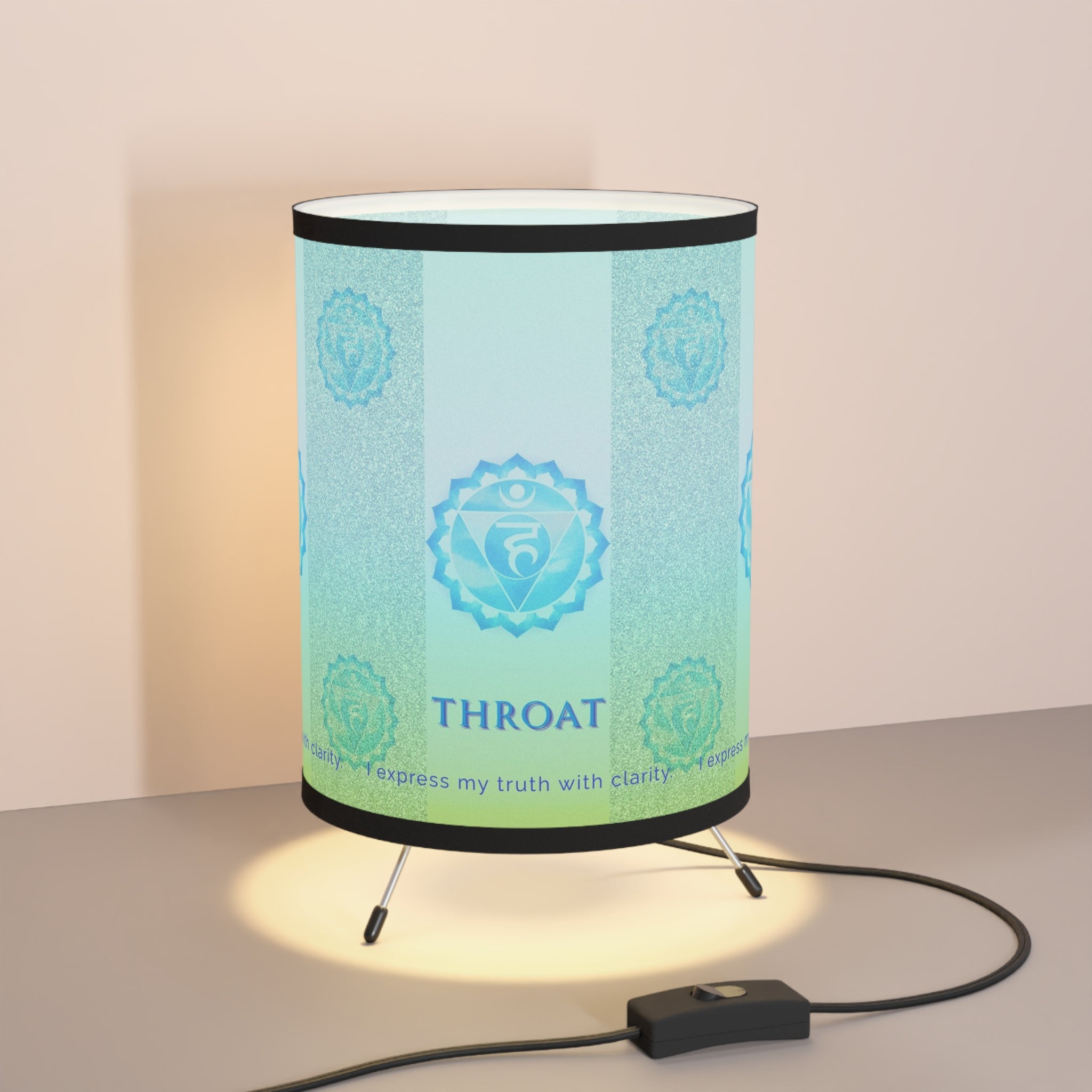 Throat Chakra Tripod Lamp – Clear Expression